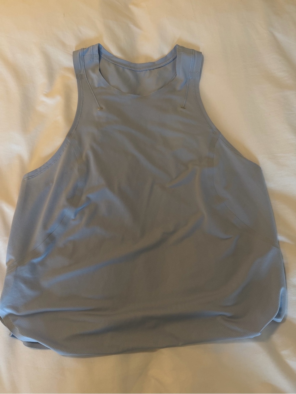 lululemon athletica Light Blue Mesh High-Neck Tank Top